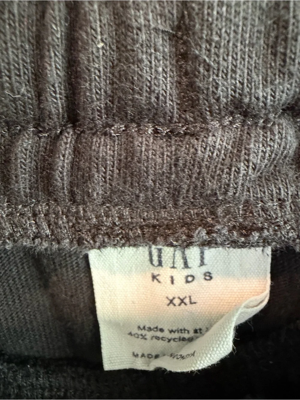 GAP Black Elastic-Waist Kids Shorts